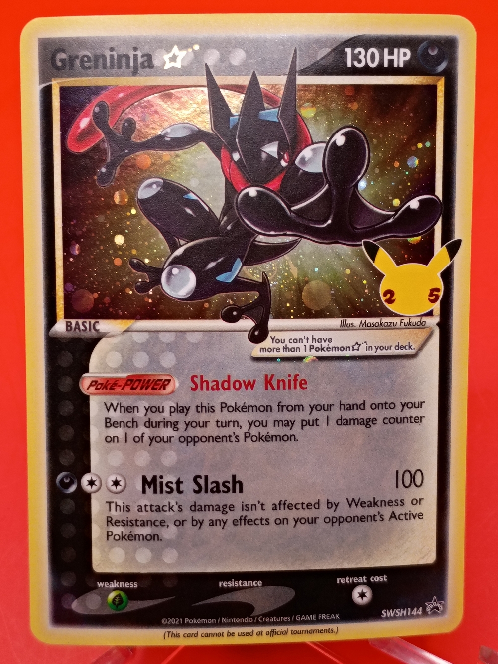 Greninja Gold Star SWSH144 Celebrations Promo HD GALAXY FART SWIRL NM Pokémon